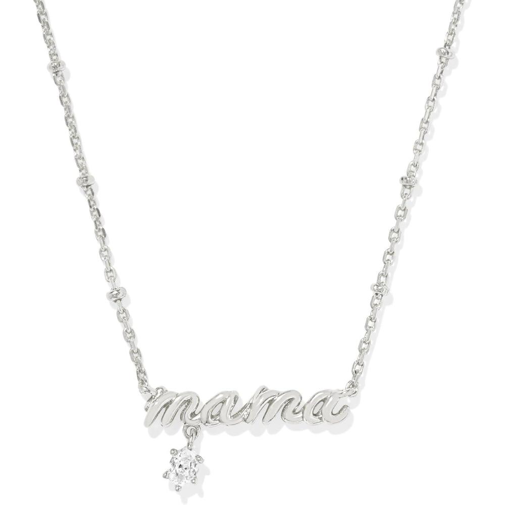 image:imageKendra Scott Mama Crystal Short Pendant Necklace White Cubic Zirconia Fashion Jewelry for Women
