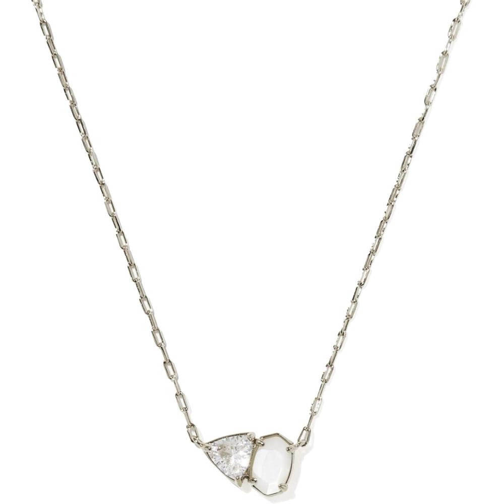 image:imageKendra Scott Tatum Short Pendant Necklace Fashion Jewelry for WomenRHODIUM NEUTRAL MIX