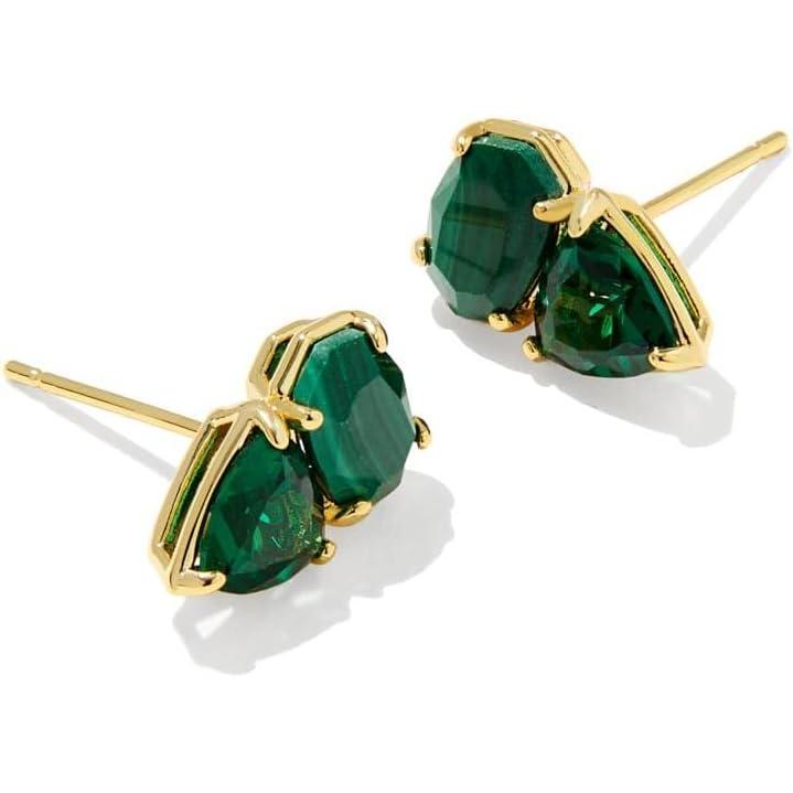 image:imageKendra Scott Tatum Stud Earrings Fashion Jewelry for WomenGOLD GREEN MIX