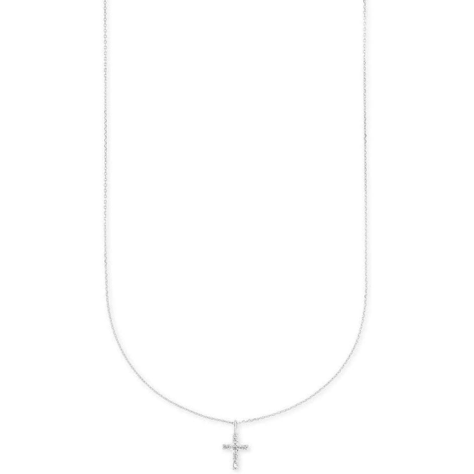 image:imageKendra Scott White Diamond Cross Pendant Necklace in 14k Gold Fine Jewelry for Women14K WHITE GOLD  CRYSTAL CLEAR DIAMOND
