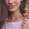 Kendra Scott Bunny Short Pendant Necklace, Fashion Jewelry for Women(GOLD-MATTE BLUSH PINK DICHROIC GLASS)