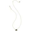 Kendra Scott Cheer Short Pendant Necklace, Fashion Jewelry for Women(Black Agate)