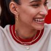 Kendra Scott Cheer Short Pendant Necklace, Fashion Jewelry for Women(GOLD – WHITE MOTHER OF PEARL)