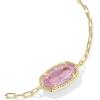 Kendra Scott Elaina Luxe Chain Bracelet, Fashion Jewelry for Women(GOLD-LIGHT PINK CUBIC ZIRCONIA)
