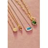 Kendra Scott Elisa Bezel Short Pendant Necklace, Fashion Jewelry for Women(GOLD – GREEN TIGERS EYE)