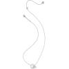 Kendra Scott Football Helmet Short Pendant Necklace, Fashion Jewelry for Women(RHODIUM-PLATED)
