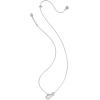 Kendra Scott Golf Short Pendant Necklace, Fashion Jewelry for Women(RHODIUM-IVORY MOTHER OF PEARL)