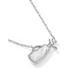 Kendra Scott Golf Short Pendant Necklace, Fashion Jewelry for Women(RHODIUM-IVORY MOTHER OF PEARL)