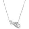 Kendra Scott Golf Short Pendant Necklace, Fashion Jewelry for Women(RHODIUM-IVORY MOTHER OF PEARL)