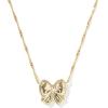 Kendra Scott Haley Bow Short Pendant Necklace, Fashion Jewelry for Women(GOLD – BLUSH IVORY MOTHER OF PEARL)