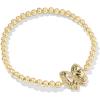 Kendra Scott Haley Bow Stretch Bracelet, Fashion Jewelry for Women(Gold Rose Violet Mother of Pearl)