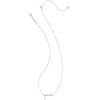 Kendra Scott Mama Crystal Short Pendant Necklace, White Cubic Zirconia, Fashion Jewelry for Women