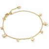 GOLD - WHITE CUBIC ZIRCONIA