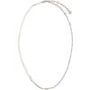 Kendra Scott Markie Half Chain Necklace, Fashion Jewelry for Women(RHODIUM-FRESHWATER CULTURED PEARL)