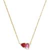 Kendra Scott Tatum Short Pendant Necklace, Fashion Jewelry for Women(GOLD – PINK MIX)