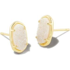 Kendra Scott Grayson Stone Stud Earrings(GOLD – IRIDESCENT DRUSY)
