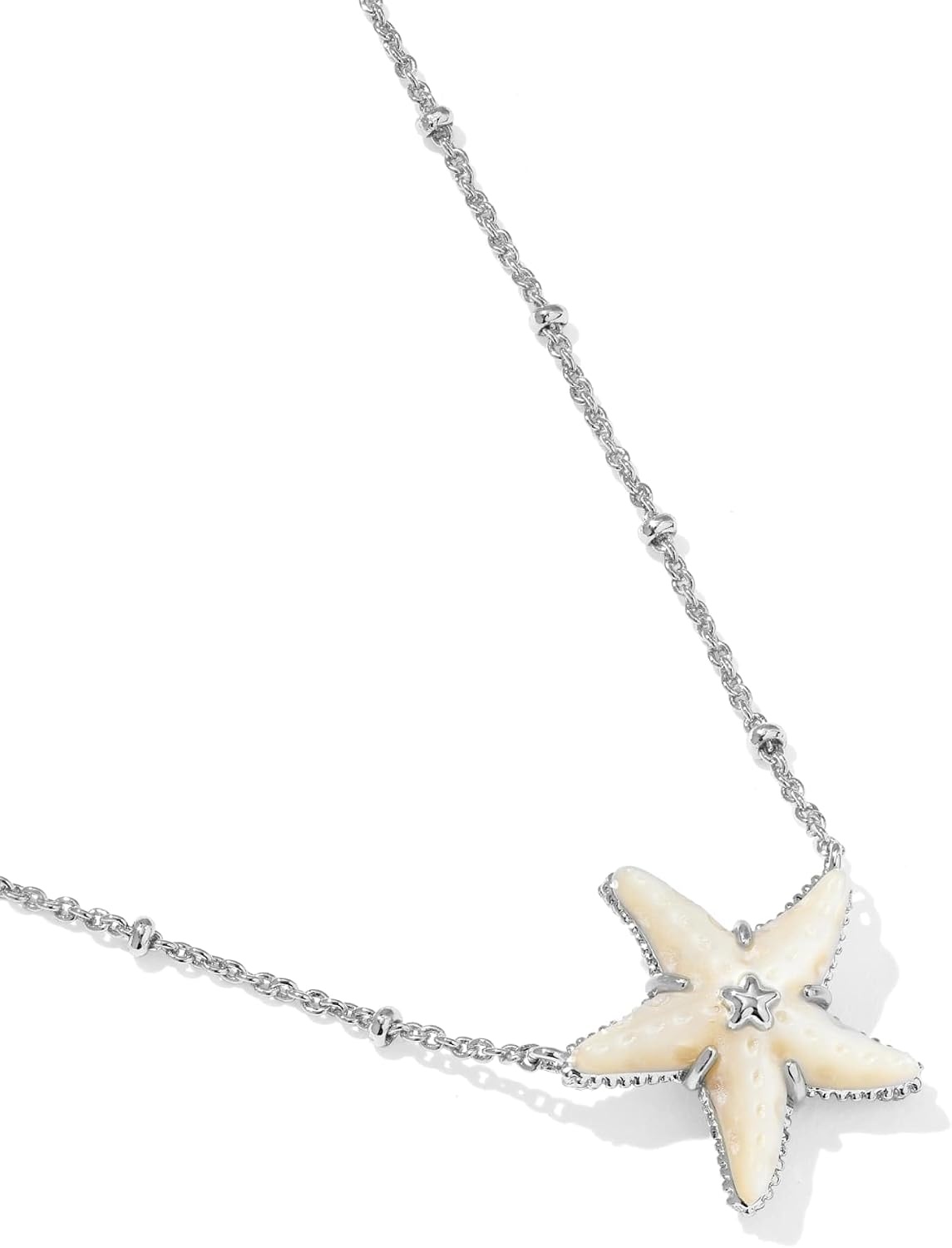 image:imageKendra Scott Parker Starfish Pendant Necklace Fashion Jewelry for WomenRhodium Mother of Pearl