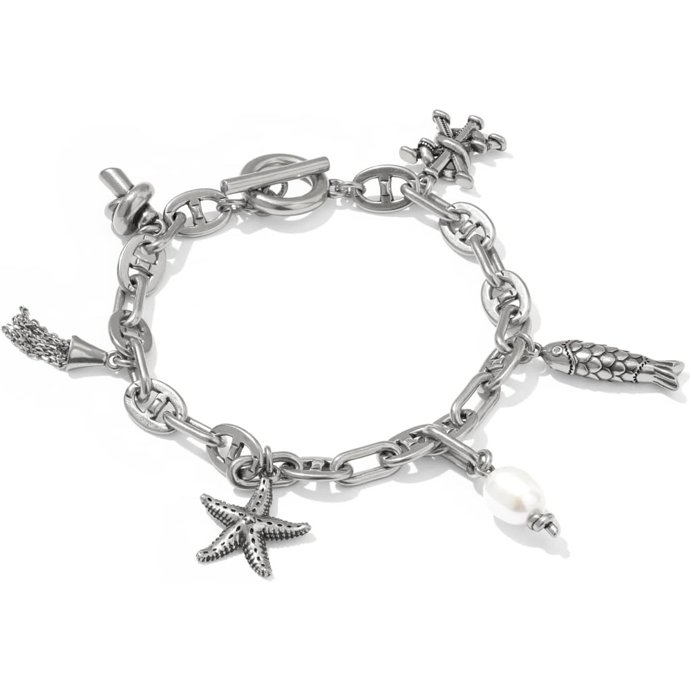 image:imageKendra Scott Parker Charm Bracelet Fashion Jewelry for WomenRhodium Freshwater Cultured Pearl