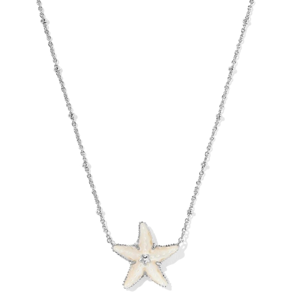 image:imageKendra Scott Parker Starfish Pendant Necklace Fashion Jewelry for WomenRhodium Mother of Pearl